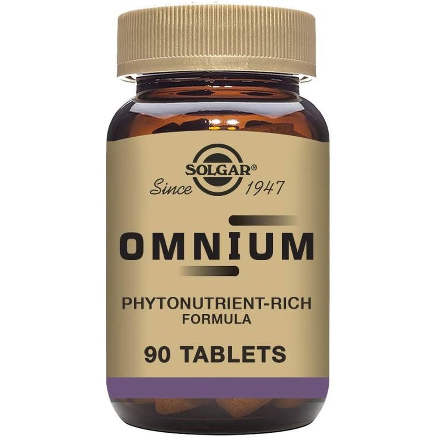 Solgar Omnium Tablets - Food Supplement, Pack of 90 Tablets - 47 Active Ingredients - with N-Acetyl-L-Cysteine, Vitamin a and Flavonoids - Vegan