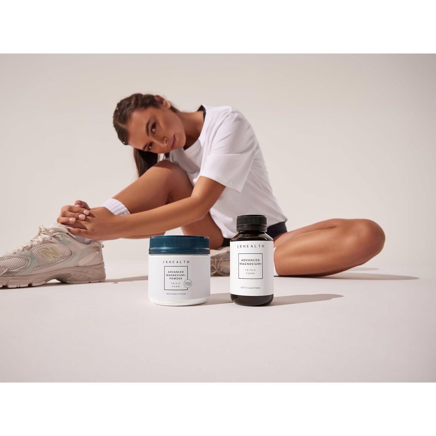 Jshealth Vitamins Advanced Magnesium+ Powder with Magnesium Glycinate, Citrate, and Amino Acid Chelate, 402 Mg/Serving – Bioavailable Supplement