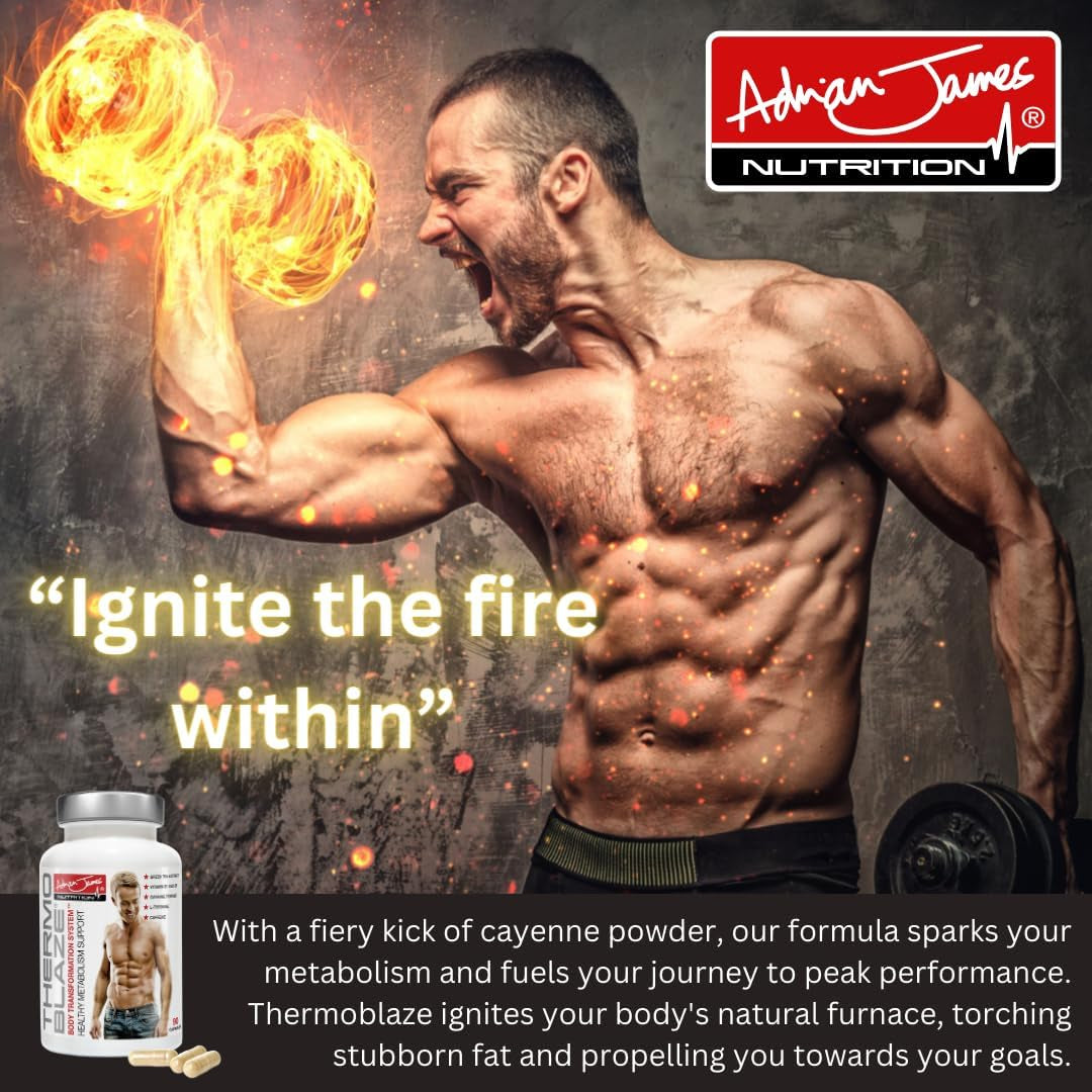 Adrian James Nutrition - Thermoblaze (2 Pack) for Men & Women, 60 Days Supply