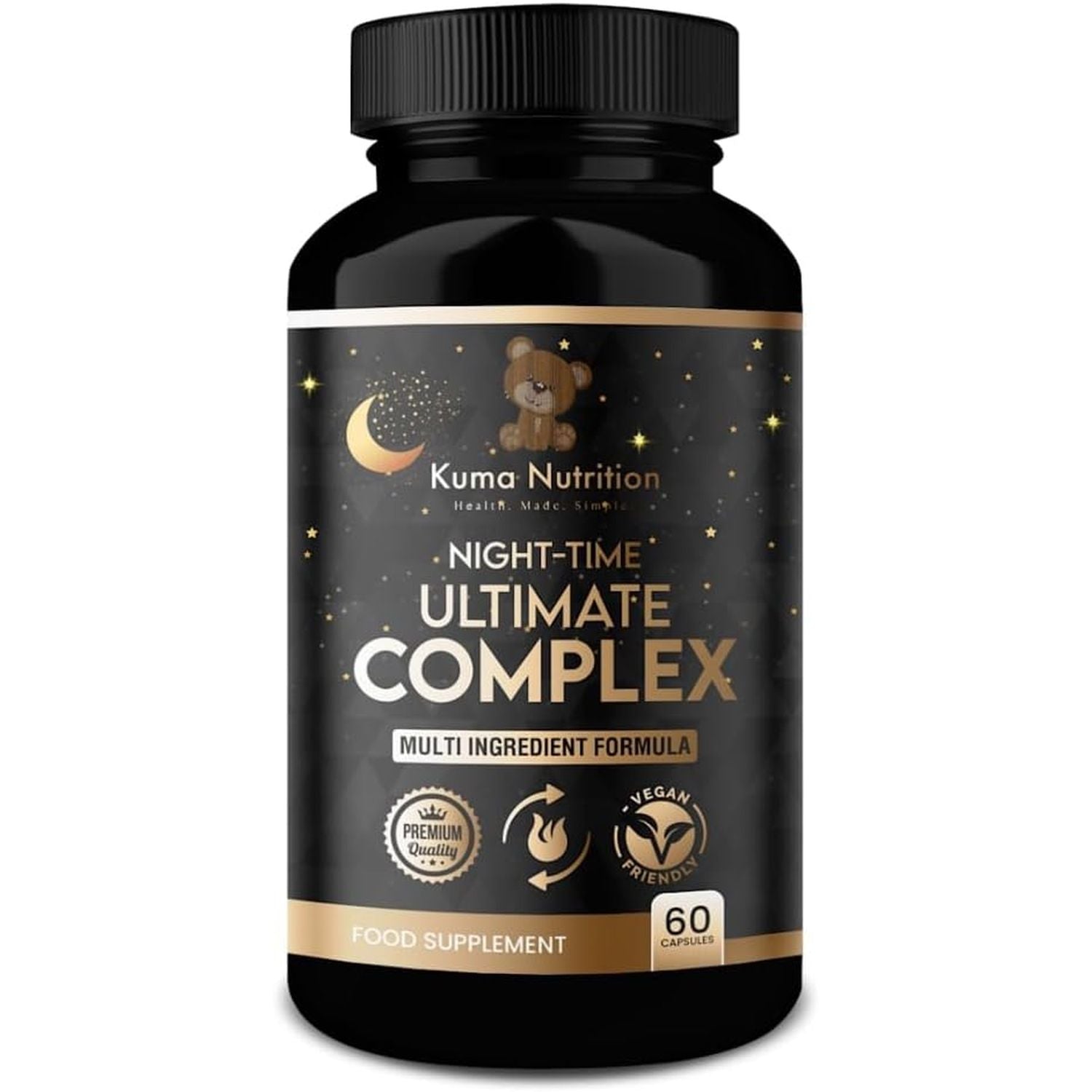 Powerful Fat Burner - Night-Time PM Diet Pills for Weight Loss -100% Natural Ingredient Complex - Ultimate Complex - Keto Fat Burner for Men and Women – Sleep Boost - Appetite Suprresant - (1 Month)