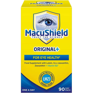 Macushield Original plus Capsules - 90-Day Pack, Eye Health Supplement* with Lutein Zeaxanthin and Meso-Zeaxanthin + Vitamin B2 (Riboflavin) Which Helps Support Normal Vision, 90 Count (Pack of 1)