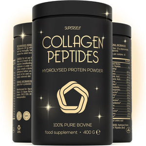 Premium Collagen Powder - Collagen Supplements for Women & Men - Pure Bovine Collagen Peptides 400G - Hydrolysed Collagen Type 1 and 3 for Skin, Hair & Nails - Tasteless, Dissolves Easily, Mixes Well