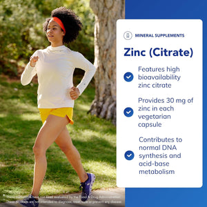 Pure Encapsulations Zinc (Citrate) 30Mg - Highly Bioavailable Zinc Supplement - for Immune and Metabolism Support - for Hair, Skin & Nails - 60 Vegetarian Capsules