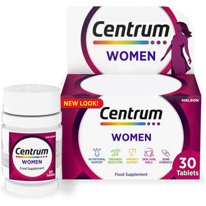 Centrum Women Tablets Multivitamin & Mineral Supplements, with 23 Essential Nutrients Including Vitamin D, C, and Iron, 30 Ct