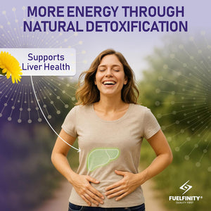 Organic Dandelion Root Capsules - 2000Mg - 100 Capsules - High Strength for Bloating & Water Retention- Fluid Balance with High Absorption- Supports Liver Detox & Fluid Balance - Fuelfinity® - Vegan