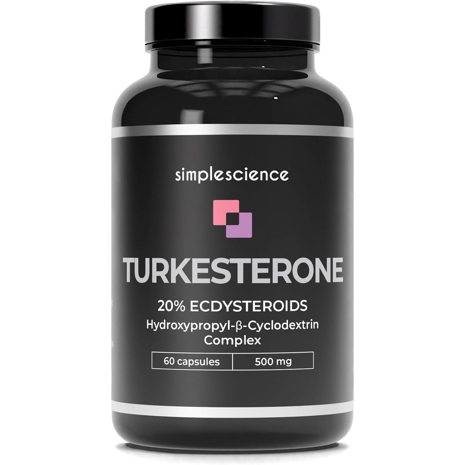 TURKESTERONE 500Mg | 20% Ecdysteroids | Hydroxypropyl-Β-Cyclodextrin Complex | 60 X 500MG Capsules | Lab Tested | Sports Performance Supplement | 100% Natural and Non-Gmo