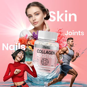 120 Pure Marine Collagen Boosting Advanced Granular Biotechnology Capsules | Type 1 Hydrolysed Marine Collagen with Biotin and Hyaluronic Acid | Slow Release Maximum Absorption.
