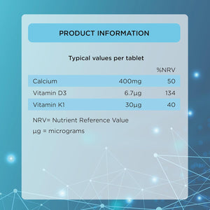Healthspan Calcium & Vitamin D (240 Chewable Tablets) | High Strength Pure Calcium Supplement | Natural Source of Vitamin D3 | Added Vitamin K for Bone Health | Vanilla | Vegetarian