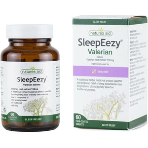 Sleepeezy Valerian Root Tablets, 2 X 60 Vegan Tablets, Relief of Sleep Disturbances