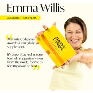 Absolute Collagen Marine Liquid Collagen Supplement for Women | New Lemon Flavour, Supports Hair, Nail & Skin Health, 8000Mg of Hydrolysed Collagen per Sachet, Vitamin C | 14 Sachets