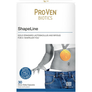 Pro-Ven Probiotics Shapeline | Supports a 'Shapelier You' | as Seen in Daily Mail | 50 Billion CFU | Gut Health Supplement | 30 Capsules