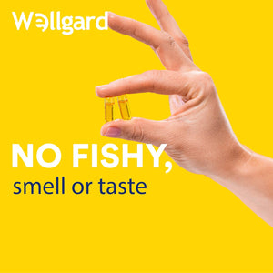 Vegan Omega 3 6 9 Capsules by Wellgard - High Strength 1386Mg Flaxseed Oil Capsules with Alpha Linolenic Acid (ALA), Linoleic Acid (LA), Vitamin E