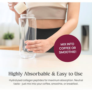 Pure Origins Bovine Collagen Powder 400G - Grass Fed, Grass Finished Pure Unflavoured Premium Hydrolysed Bovine Collagen Peptides Powder (Type 1 & 3) Collagen Supplement for Women & Men