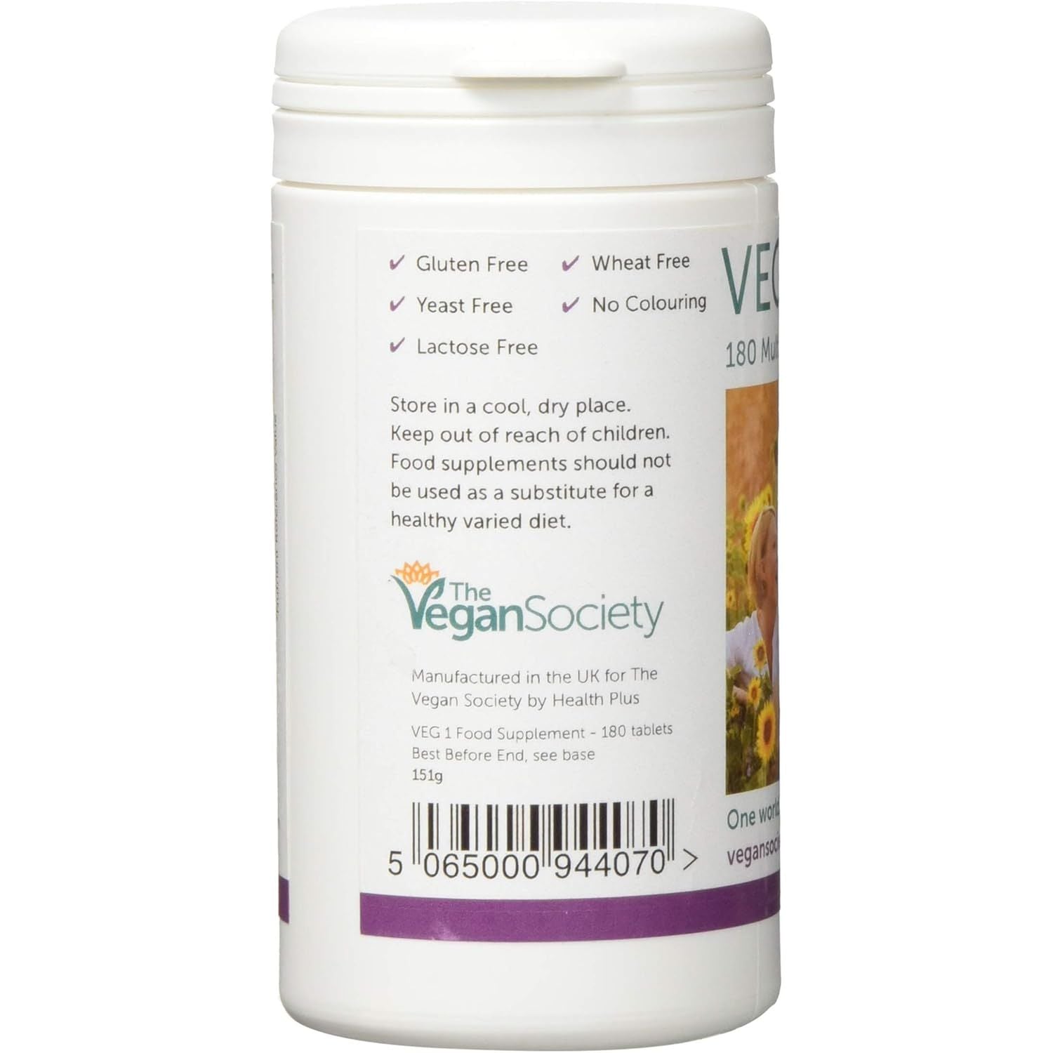 Veg1 Blackcurrant Multivitamins and Minerals Tablets - Pack of 180 Tablets