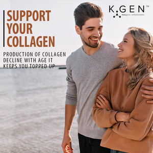 K-GEN™ Keto Collagen Protein Powder Natural Multi Collagen Chocolate Blend, Coconut MCT Vitamin C+B6 | UK Made Advanced Ketosis for Keto & Paleo | Low Carb Free-From: Sugar, Whey & Gluten