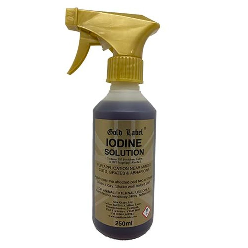 Iodine Spray (Gold Label) Non-Toxic Povidone (250Ml)