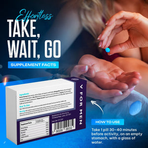 Exer on - Blue 10 Tablets for Men - 100Mg Herbal Supplement for Men - Strong Effect - Mens Health Support Tablets - Performance & Enhancement - Maca, Glycine, Korean Ginseng and Zinc