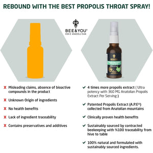 BEE and You, 100% Pure Propolis Extract, Immune Support, Sore Throat Relief, Antioxidants, Natural, Keto, Paleo, Gluten-Free | 1 FL Oz