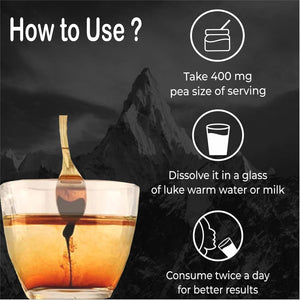 Hillsa Original 100% Natural Himalayan Pure Shilajit for Men & Women Tested with 85+ Trace Minerals & Rich Fulvic Acid 20Gm