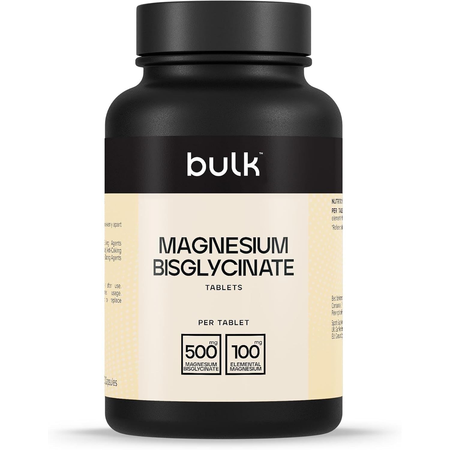 Bulk Magnesium Glycinate Bisglycinate Tablets, 1000Mg, 60 Tablets, High Absorption, Supports Muscle Function, Sleep, Bone Health and Energy, Vegan, Non-Gmo, Gentle on Stomach, Packaging May Vary