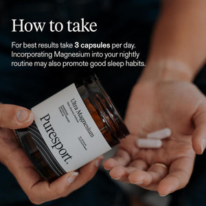 Puresport Ultra Magnesium (90 Capsules) | Supports Recovery & Sleep | Boosts Cardiovascular Health | Maintains Electrolyte & Endurance | Reduces Fatigue | Informed Sport Certified