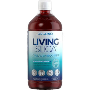Orgono Living Silica Collagen Booster Liquid | Vegan Liquid Silica Supplement Collagen Booster | Collagen Supplement for Joints and Bones. | 67-Day Treatment. 1 Litre - 1000 Ml.