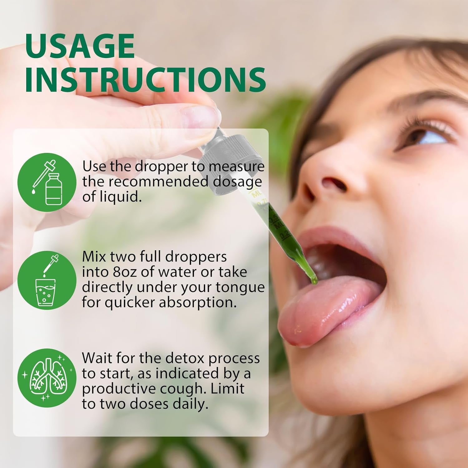 2 Pack Mullein Drops for Lungs, Mullein Leaf Extract with Chlorophyll, Mullein Leaf Extract Supplement, for Lung Cleanse and Respiratory Support