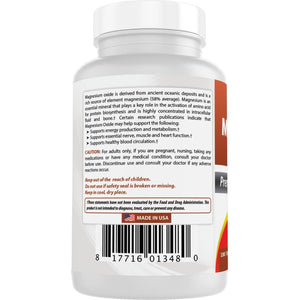 Best Naturals Magnesium Oxide 500 Mg 180 Tablets