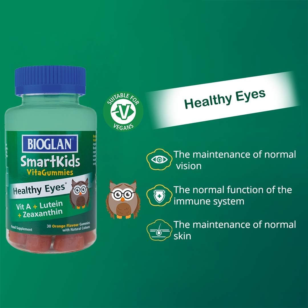 Bioglan Smartkids Healthy Eyes | Vitamin a | Lutein | Zeaxanthin | 30 Gummies