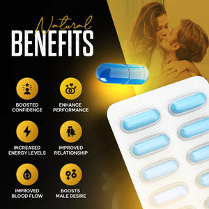 Peakzest | Maximum Strength Male Vitality Enhancer Fast Acting Supplement, Long Lasting, Exclusively for Men. Premium Herbal Blend for Performance & Endurance (10 Count)