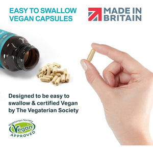 Vita Calm All-In-One Stress Relief with Ashwagandha KSM 66 12000Mg (High Strength 12 to 1 Extract), Passion Flower, Lemon Balm, Bacopa, L- Theanine, Magnesium, B Complex, Folate & Zinc