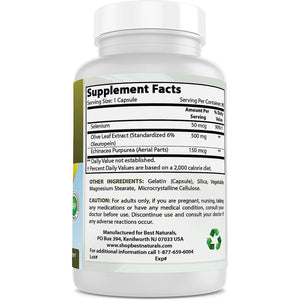 Best Naturals Olive Leaf Extract, 700 Mg, 90 Capsules