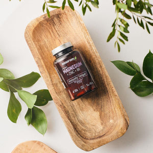 Essensey Magnesium + Zinc + Vitamin B6 Complex - Magnesium Supplements - Immune Support, Energy Boost, and Bone Health - Vegan - 120 Capsules