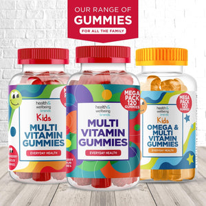 Multivitamin 120 Gummies (4 Months Supply) -Raspberry Flavour Adult Gummies with 11 Vital Vitamins & Minerals - High Strenght- Vitamin D, Zinc, Vitamin C + B - Health + Immune Support