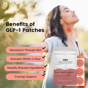 Glp-1 Patches, Weightless Patches Healthy Shape Support Botanical Plant-Based Formula with Berberine, 42 Vegan Patche