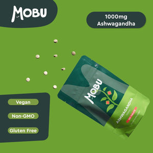 Ashwagandha 1000Mg 120 Tablets | High Strength Ashwagandha Supplement | Ayurvedic | GMP Approved | Vegan | Letterbox Friendly | MOBU UK