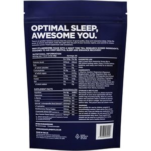 Awesome Supplements - Awesome Sleep Recovery Formula with Magnesium, Ashwagandha & Chamomile Extract (241G, Berry Tea)