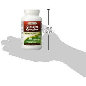 Best Naturals Ginseng Complex 1000 Mg 120 Capsules (120 Count (Pack of 1))