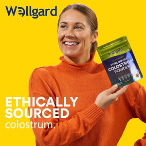 Wellgard Pure Colostrum Powder, High Levels of Immunoglobulin G (Igg), Unflavoured, Gmo-Free, Hormone-Free, 60G