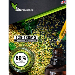 Oregano Oil 10Ml - 80% plus Carvacrol, Mediterranean Wild Oregano Oil, Steam-Distilled Essential Oil, Oil Oregano, Made in UK - GMP Certified