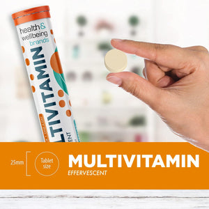 Effervescent Multivitamins - High Strength Multivitamin Tablets - Complete One a Day Supplements for Men & Women - 20 per Tube (Pack of 6)