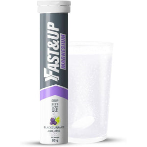 Fast&Up Magnesium - 300Mg Magnesium & 10Mg Zinc - 20 Tablets - Refreshing Blackcurrant & Lime Flavour