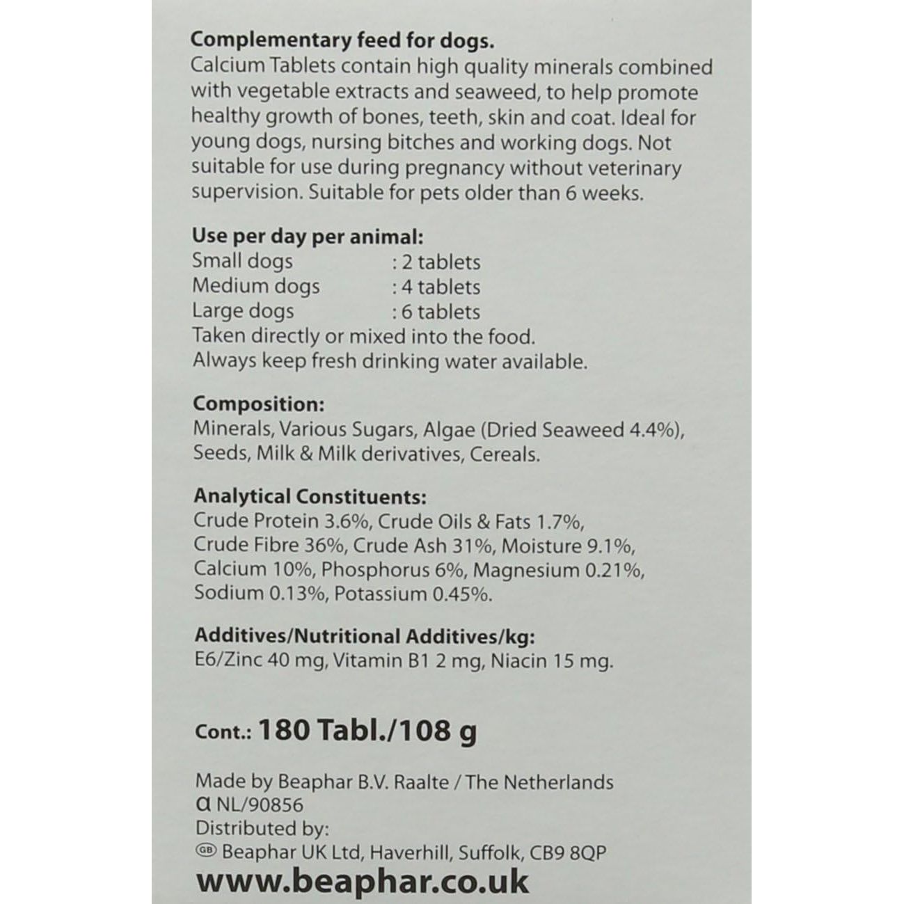 Beaphar Calcium Tablets