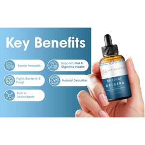 30Ml Wild Oil of Oregano 100% Pure Natural & Undiluted Minimum 92% Carvacrol Highly Potent for Cold, Sore Throat, Cough, Immunity Booster and Gut Health.
