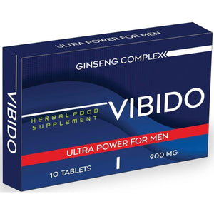 VIBIDO 900Mg | Stronger | Longer | Harder | Performance | Extra Strength Enhancing Pills, Stamina Endurance Booster Supplement Pills for Men | 10 Ginseng Tablets