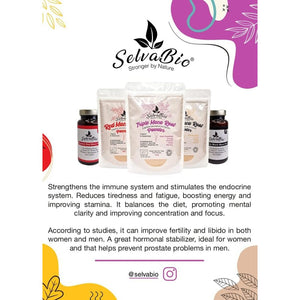 Organic Red Maca Root Gelatinized Powder, Soil Association Certified, 250G from the High Peruvian Mountains.