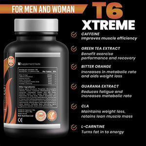 Xtreme T6 - Weight Loss - Keto Diet - Metabolism Booster / 120 Weight Management Supplements Pills | Vegetarian/Gluten Free Made in the UK