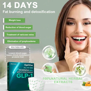 OPTIVIVE Concentrated Bursting Beads, GLP-1 Weight Loss Capsules, OPTIVIVE GLP-1 Essence Liquid Beads, NAD+ Pearls Serum, All-In-One GLP-1 Apple Bursting Beads, for All Body Types (2)