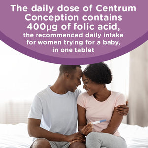 Centrum Conception Vitamins for Women, Fertility Supplements with 400_G Folic Acid, 30 Tablets