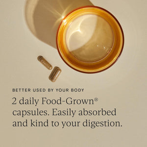 WILD NUTRITION Food-Grown® Kids Daily Multi Nutrient | Kids Multivitamin with B Vitamins, Magnesium, Zinc, Vitamin D, and More to Support Immunity, Bones, and Cognitive Development | 60 Capsules